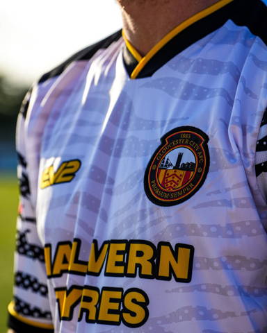 EV2 Champion custom football jersey being worn