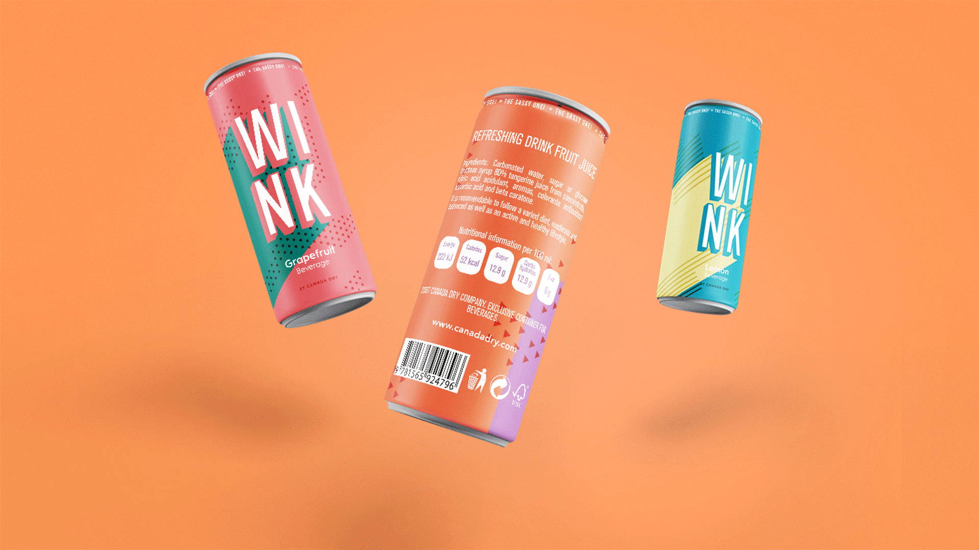 Featured image for Travel Back to the 60s with the Process for Wink Beverages Concept