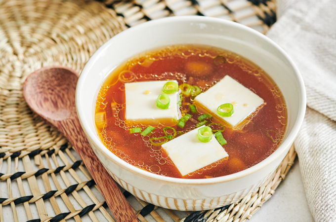 Soupe au tofu soyeux