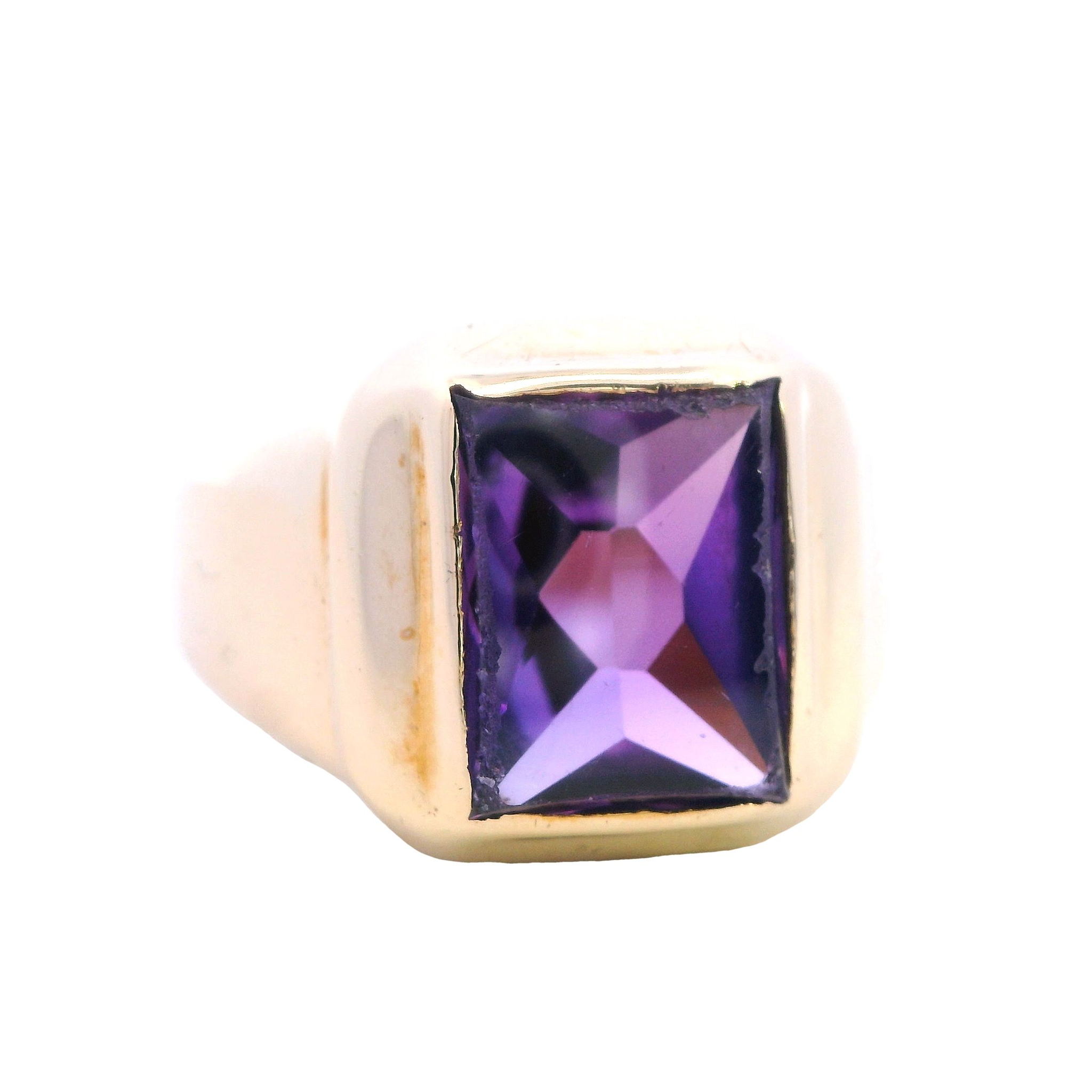 Modern Majesty Synthetic Sapphire Ring - Image 4