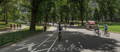 Cyclists in Central Park New York City