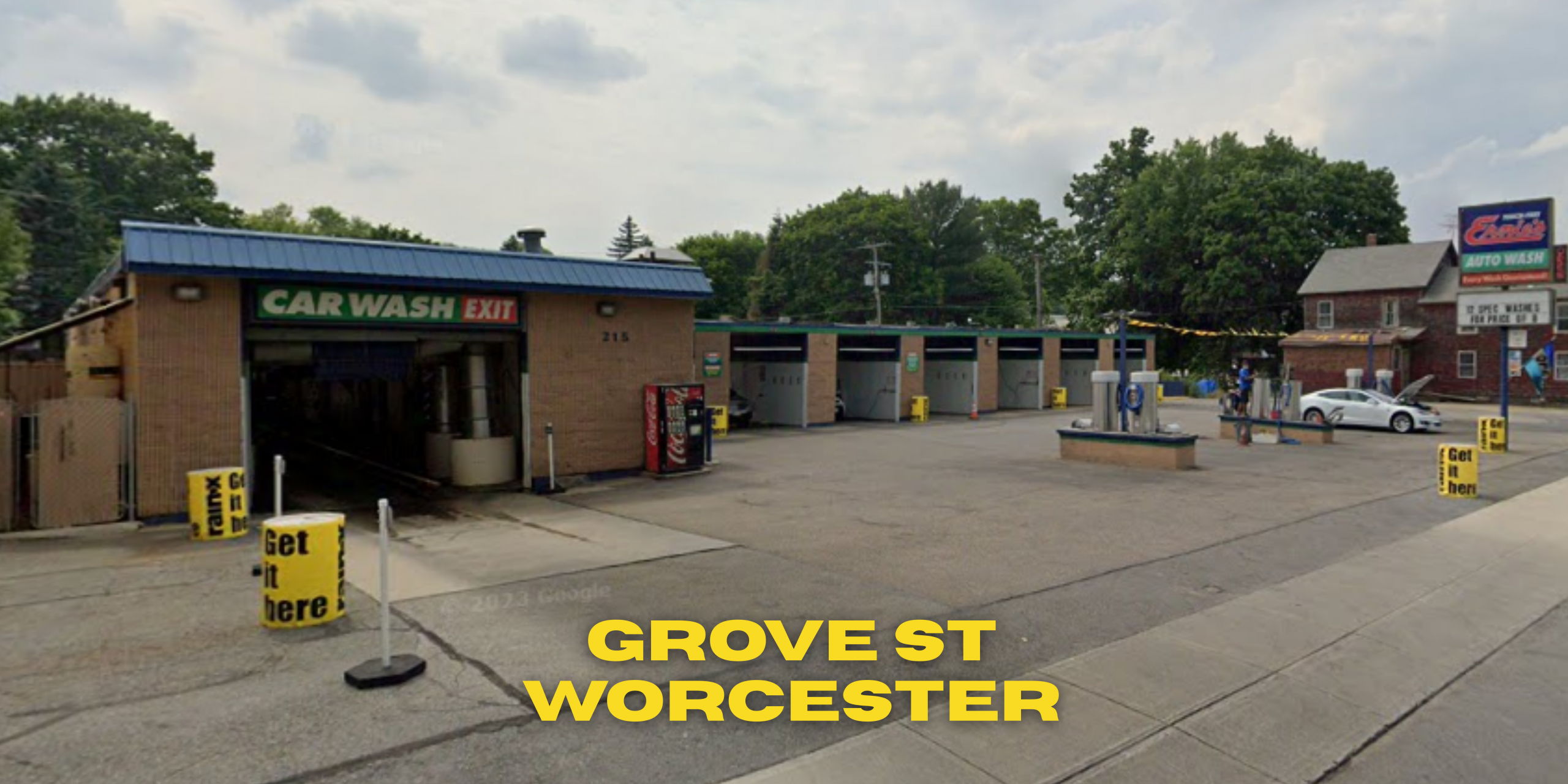 Ernie’s Car Wash on Grove Street, Worcester, before the Prestige rebrand