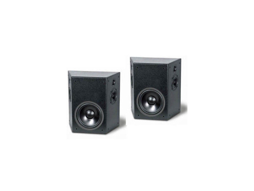 TruAudio PHT-SUR On-Wall Surround Speakers Textured Black Pair; PHTSUR (New / Old Stock) (13147)