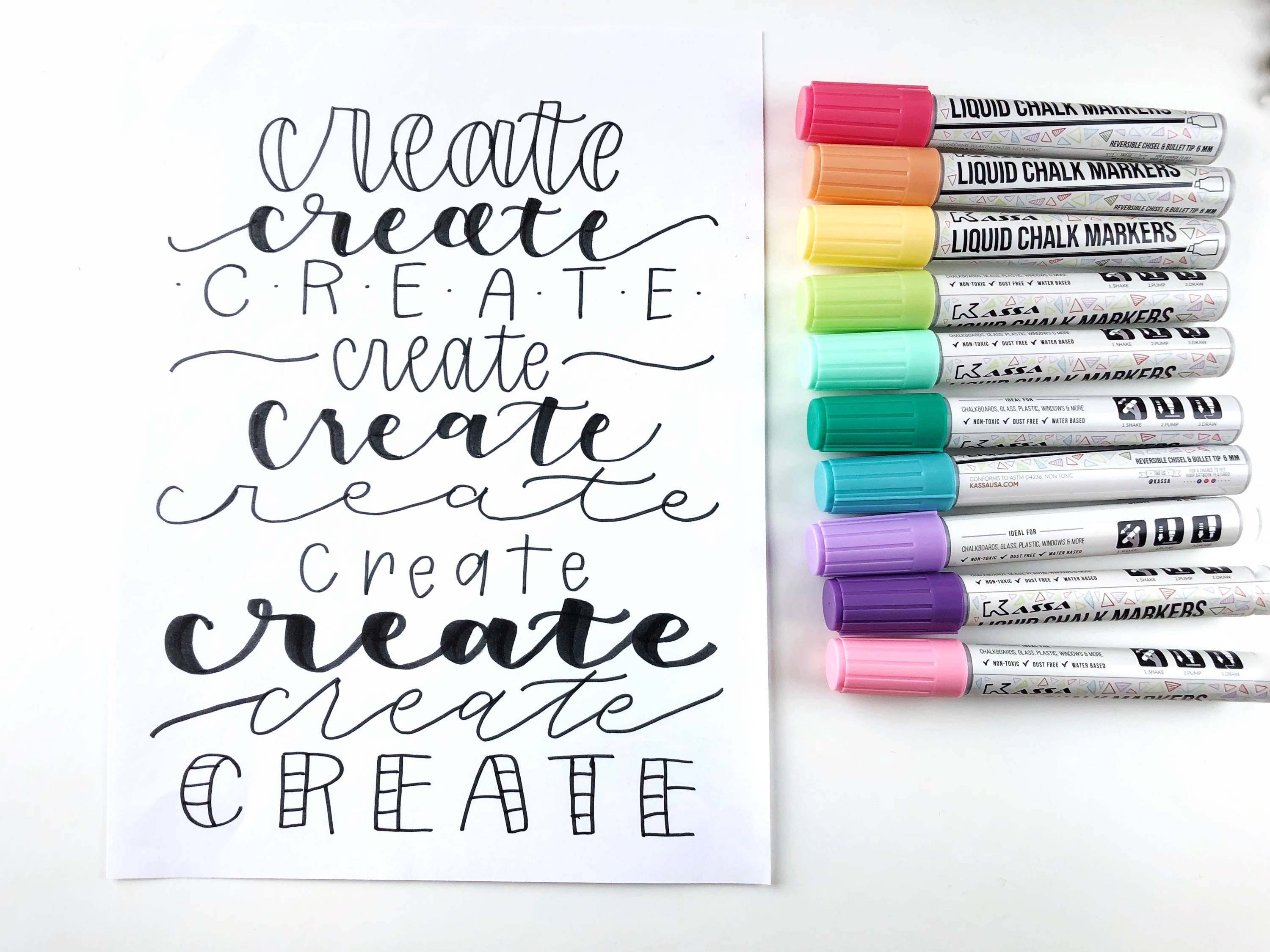 Chalk Lettering on Glass Tutorial