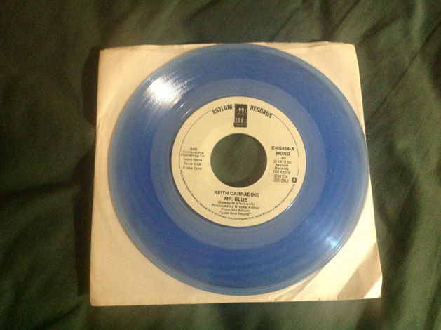 Keith Carradine - Blue Vinyl Promo 45 Mr. Blue NM