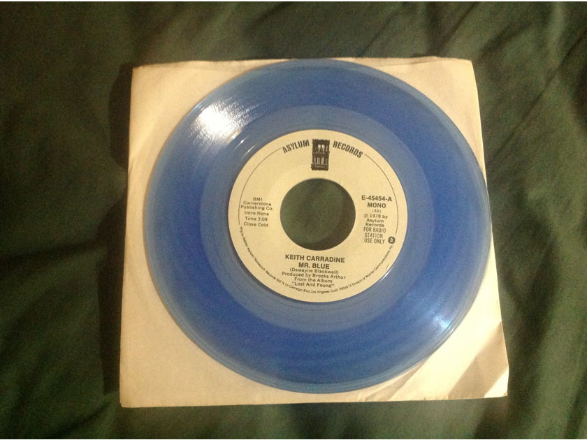 Keith Carradine - Blue Vinyl Promo 45 Mr. Blue NM