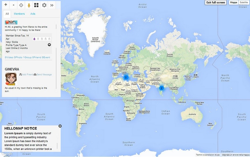 HelloMaps - геолокация пользователей в CMS Joomla