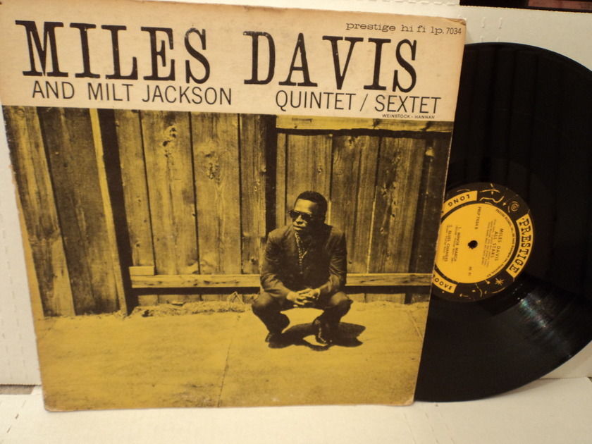 Miles Davis and Milt Jackson - Quintet / Sextet Prestige PRLP 7034 rare LP