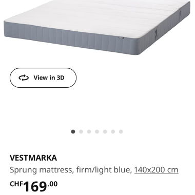 IKEA Matelas 140x200 - Mattress - Matratze