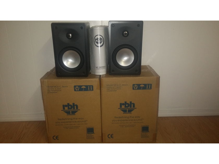 RBH Sound / EMPTek MC-6C Black Oak Bookshelf Speakers