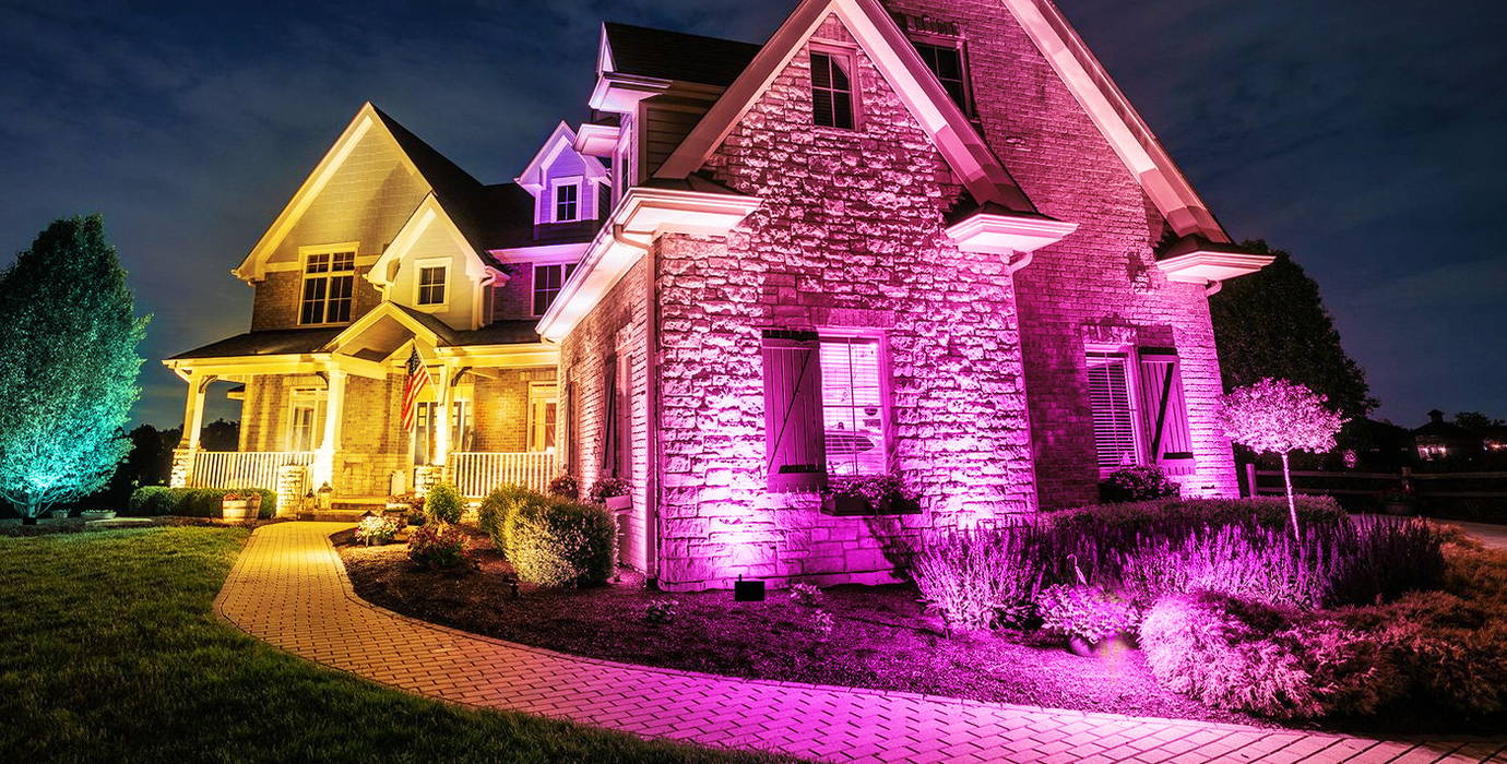 landscape smart rgb flood light