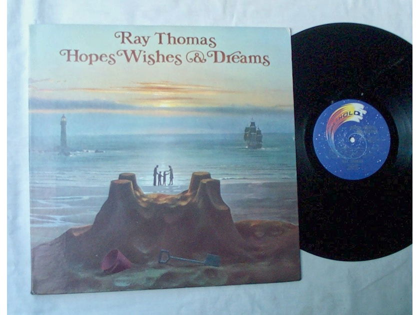 RAY THOMAS LP~HOPES, WISHES - & DREAMS~rare orig 1976 album on Threshold Records~with mini poster