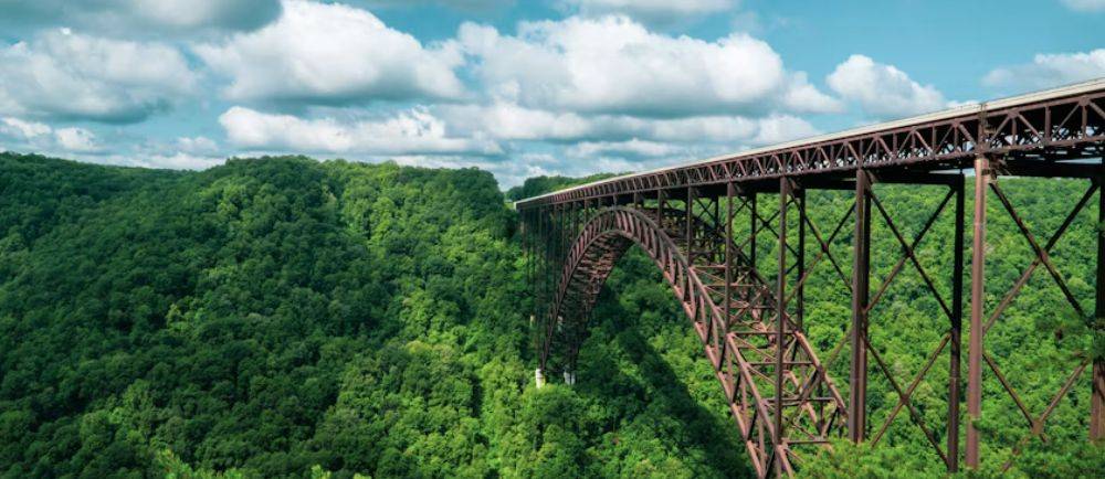 A bridge over a ravine in West Virginia