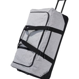 135 L Adventure Rolling Duffel Bag in Heather Gray Diamond | L.L. Bean