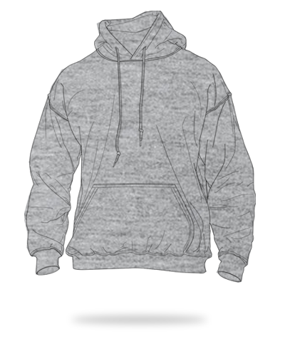 Sports gray adult fit cotton fleece pull over hoodie sj clothing manila philippines