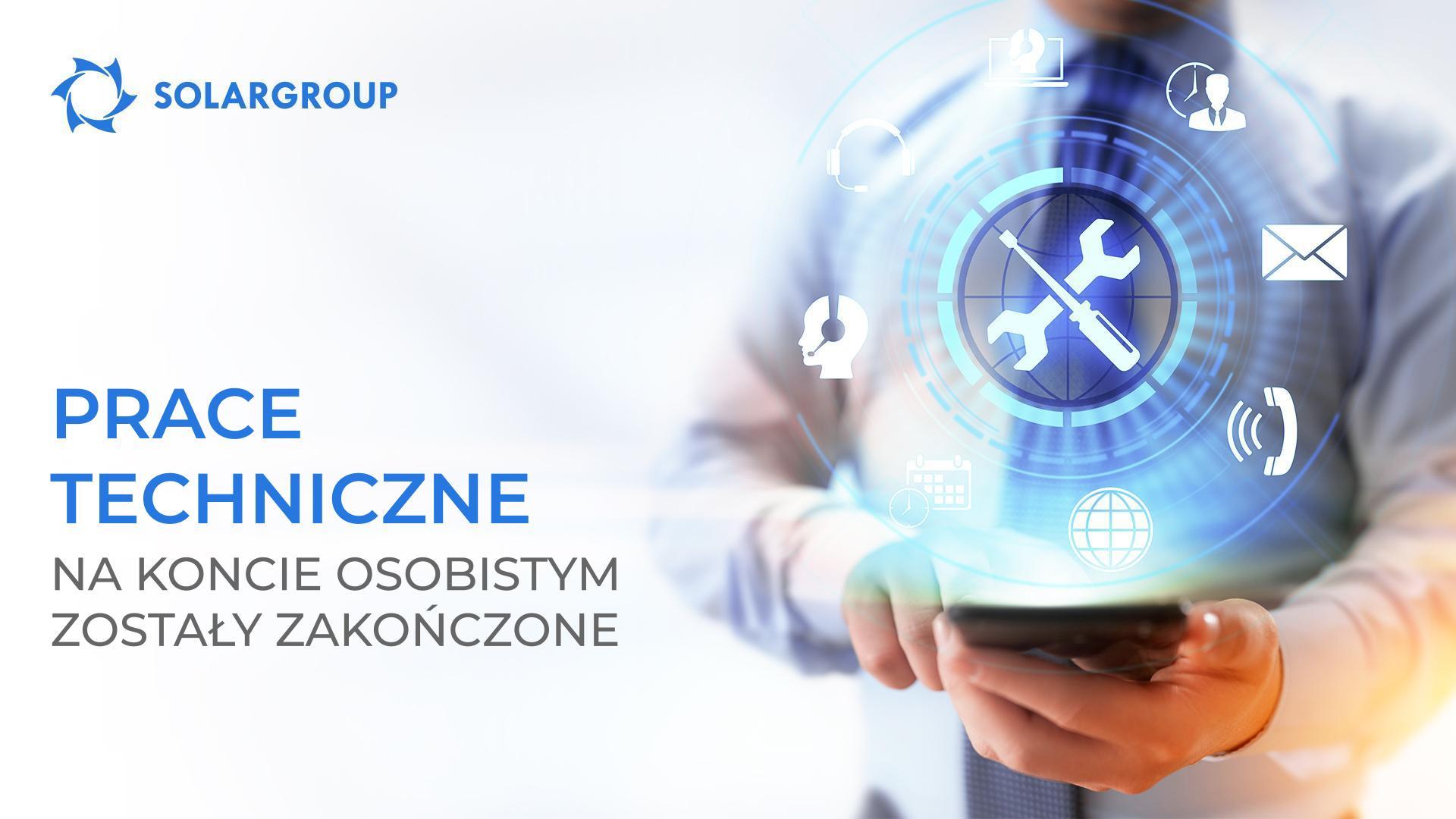 Prace techniczne na koncie osobistym zostały zakończone