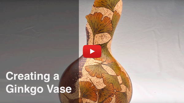 Watch Video #4- Creating a Ginkgo Gourd Vase