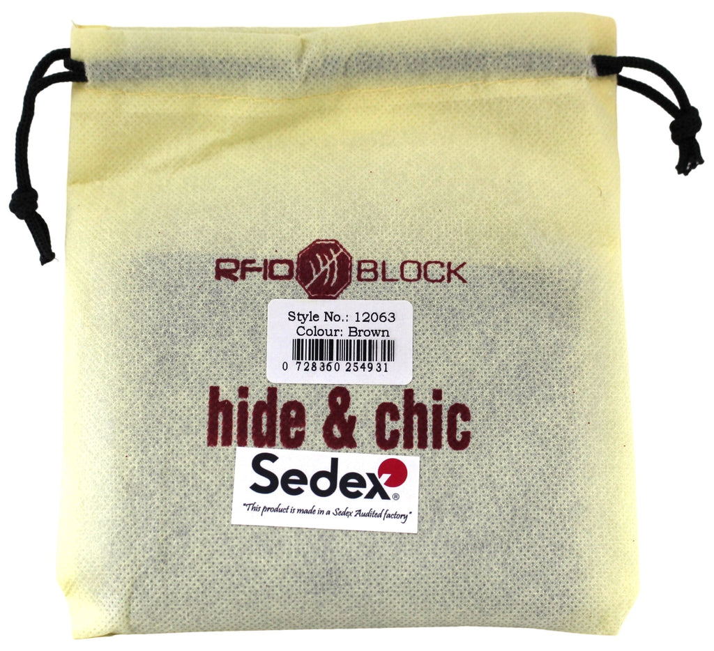 RFID Genuine Leather Wallet Oil Pull Up Leather Style 12063 - Image 6