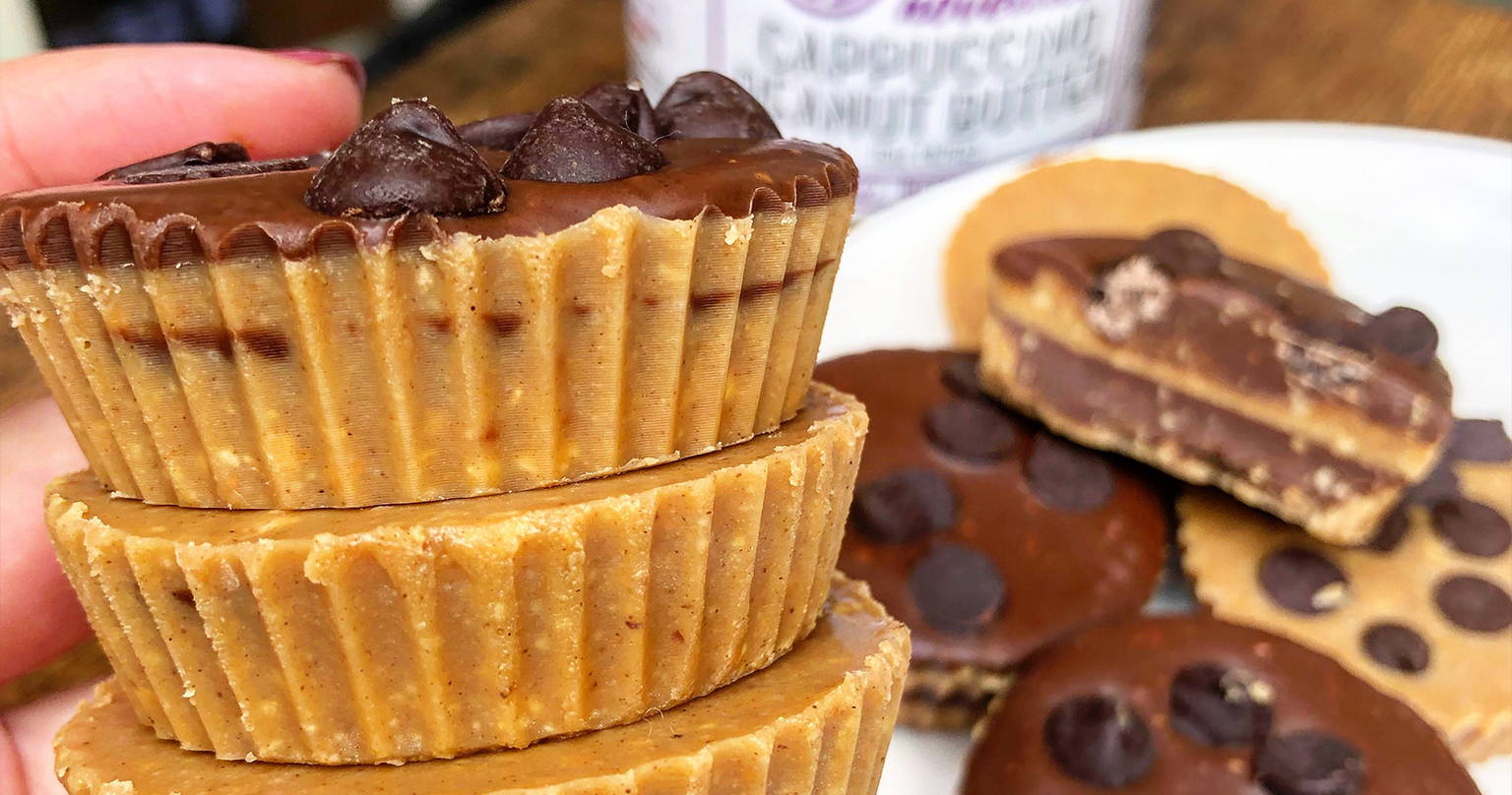 Peanut butter cups with chocolate chips