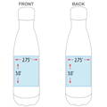 Custom Logo Water Bottle 17 oz Laser Engraved Business Logo Sizing