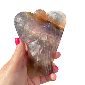 Rainbow Fluorite Crystal Angel