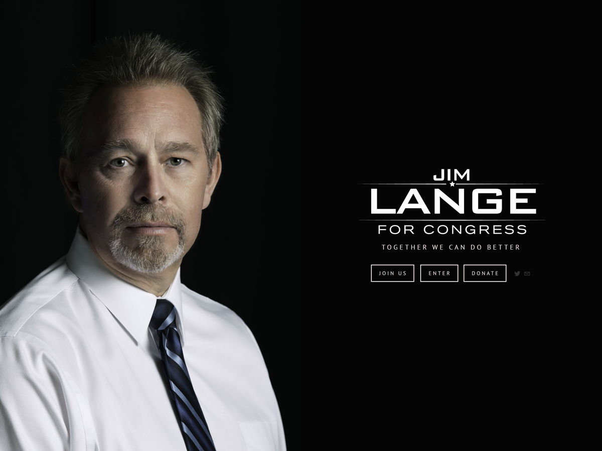 Screenshot of Jim Lange, from the politician websites collection.