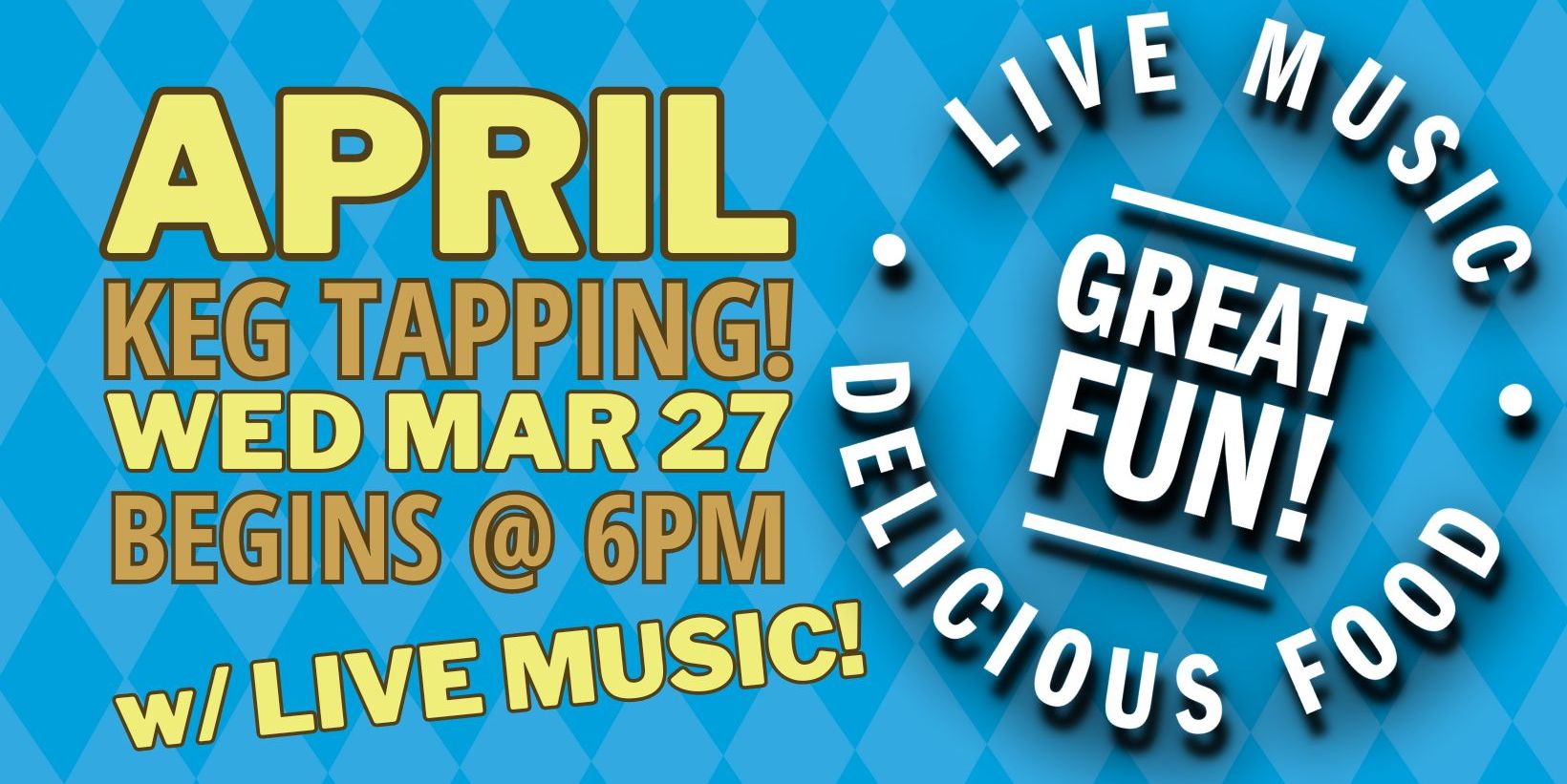 April's Keg Tapping Celebration! promotional image