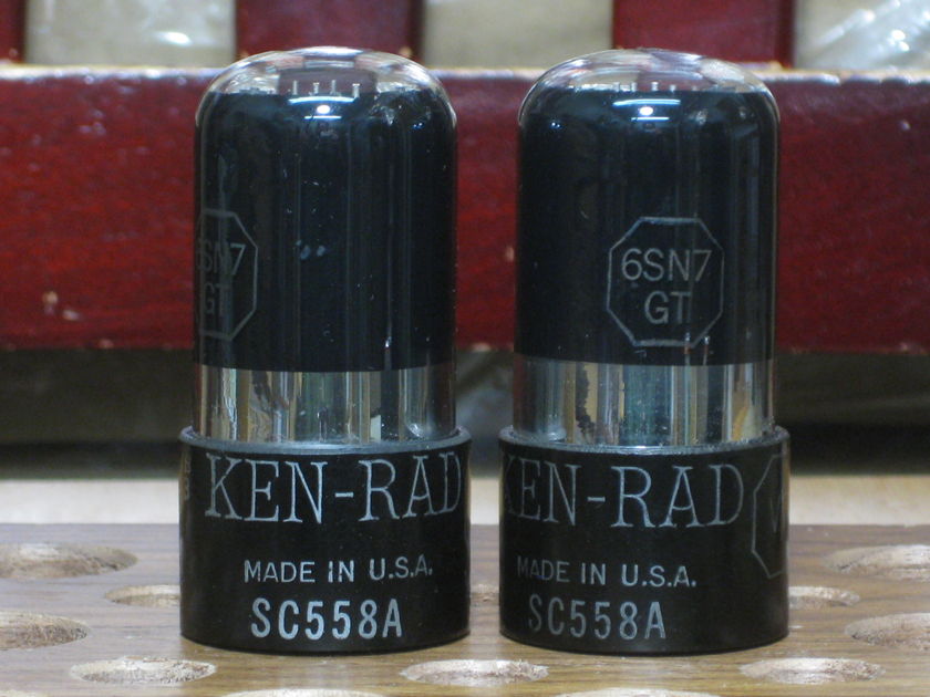 Ken Rad 6SN7GT VT231 Matching pair