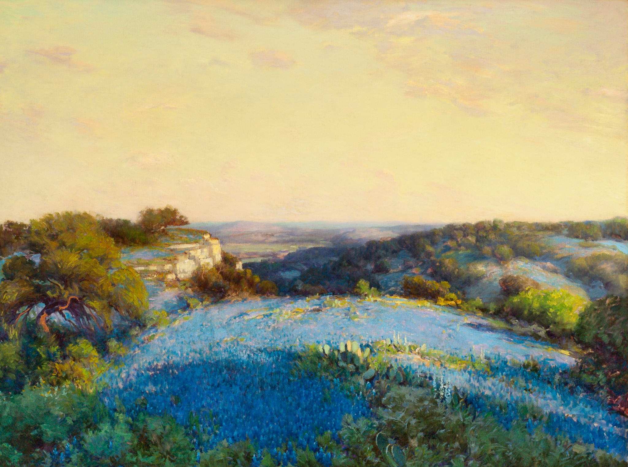 Image Title: Near San Antonio,Julian Onderdonk (American, 1882 - 1922), 1918, Oil on canvas, 30 3/4 × 41 in. (78.1 × 104.1 cm),Framed: 37 1/2 × 47 1/2 × 3 in. (95.3 × 120.7 × 7.6 cm), Gift of Mr. and Mrs. I.L. Ellwood, 84.103