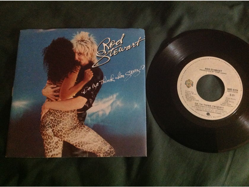 Rod Stewart - Do You Think I'm Sexy/Scarred And Scared Warner Brothers Records 45 Single NM With Picture  Sleeve