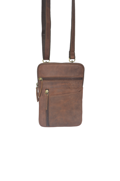 Quality Full Grain Hunter Leather Shoulder/Crossbody Bag