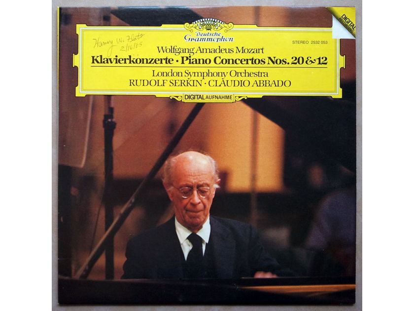 DG Digital/Serkin/Abbado/Mozart - Piano Concertos Nos. 20 & 12 / NM