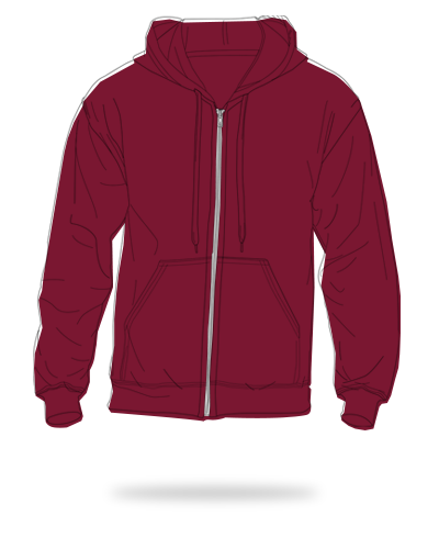 Garnet kids fit cotton fleece full zip hoodie sj clothing manila philippines