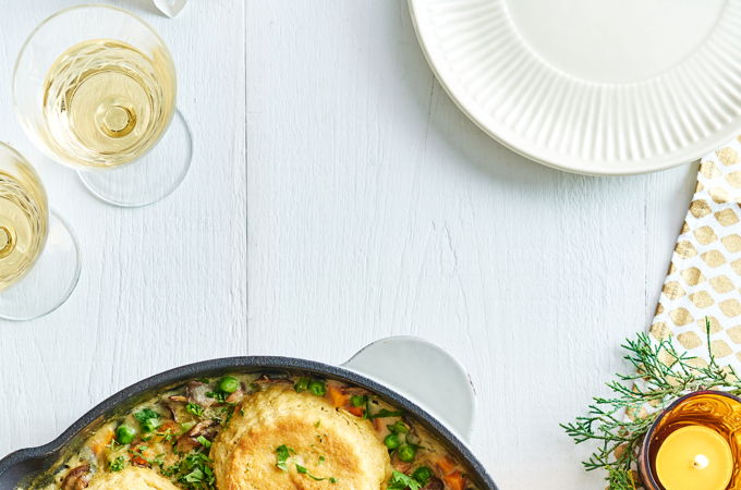 <i>Pot pie</i> végétalien aux légumes