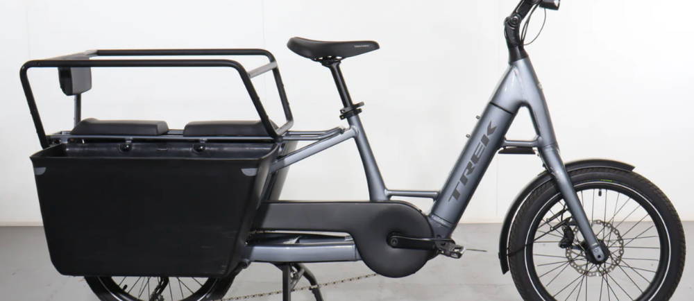 a Trek Fetch+ 2 electric cargo bike