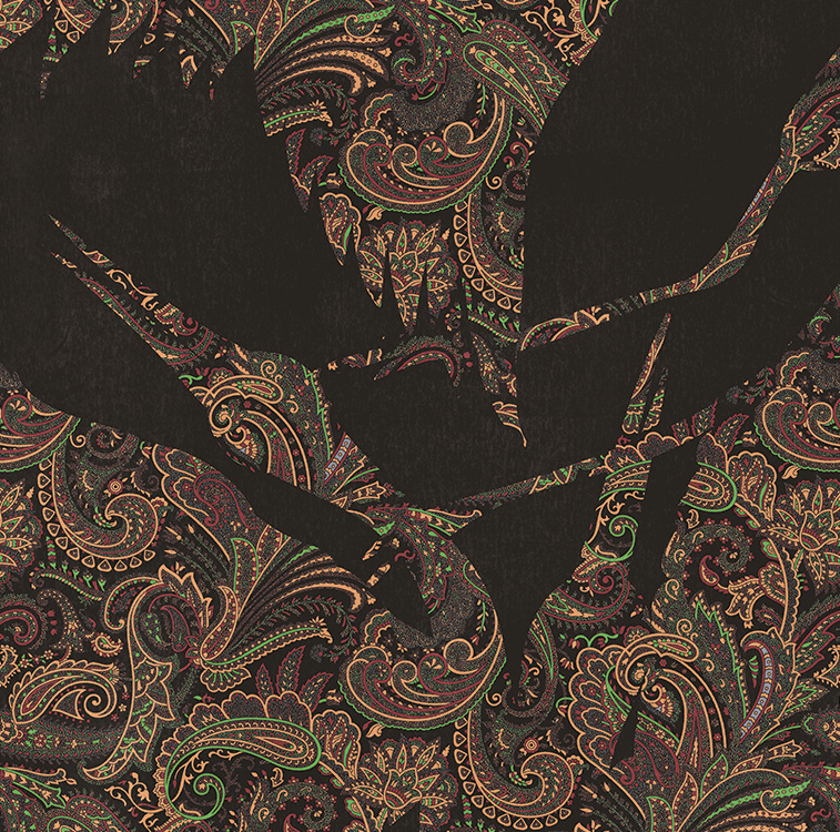 black beautiful heron wallpaper pattern image