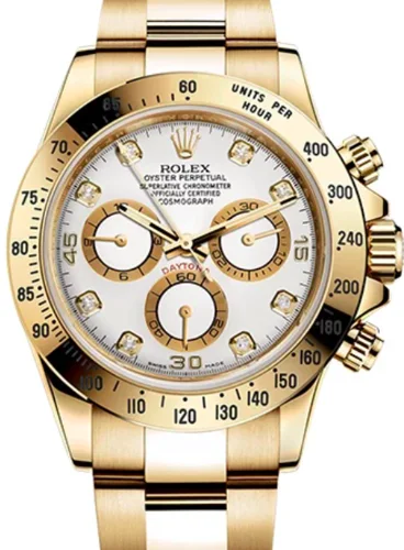 Rolex Daytona White Dial Diamonds