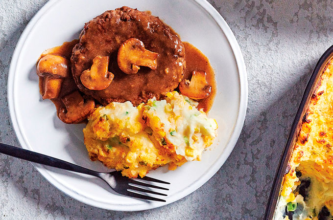 Hamburger Steak with Mushrooms