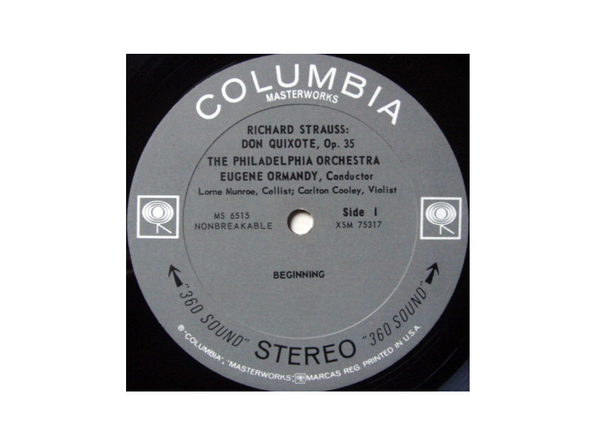 Columbia 2-EYE / EUGENE ORMANDY, - R. Strauss Don Quixote, MINT!