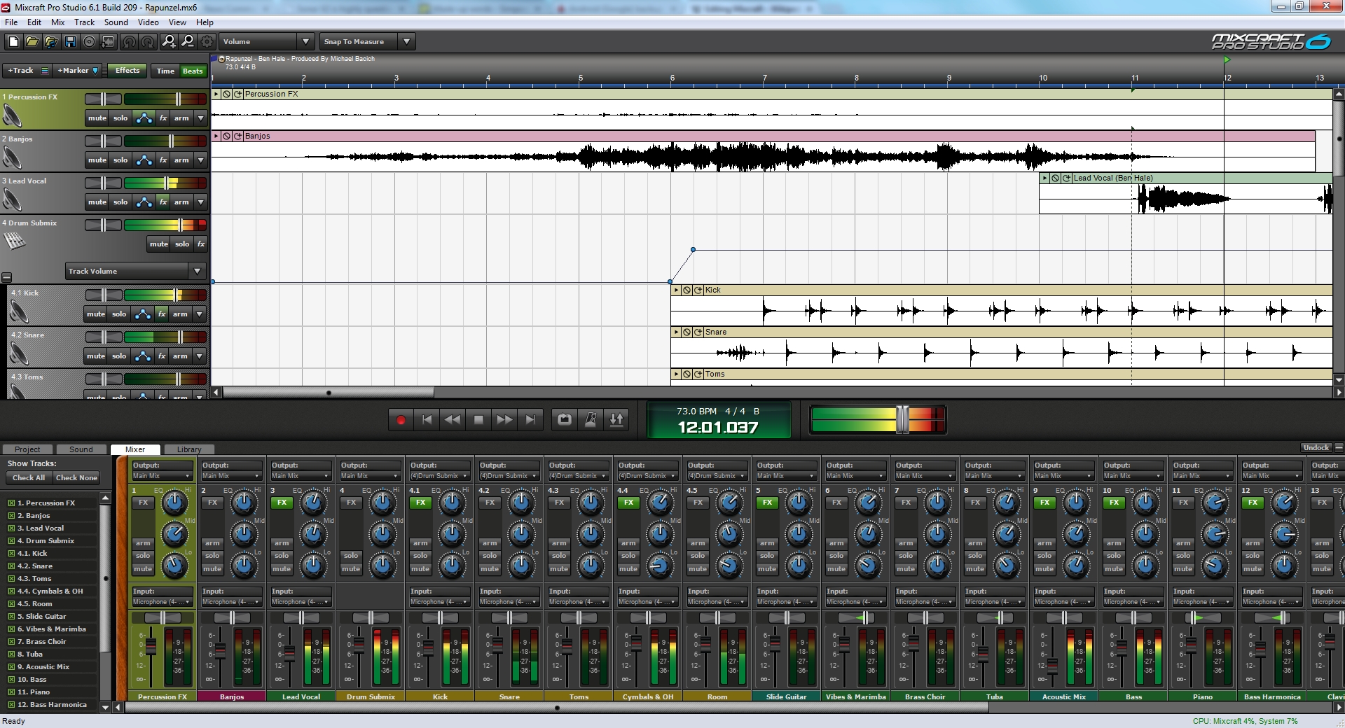 mixcraft pro 7