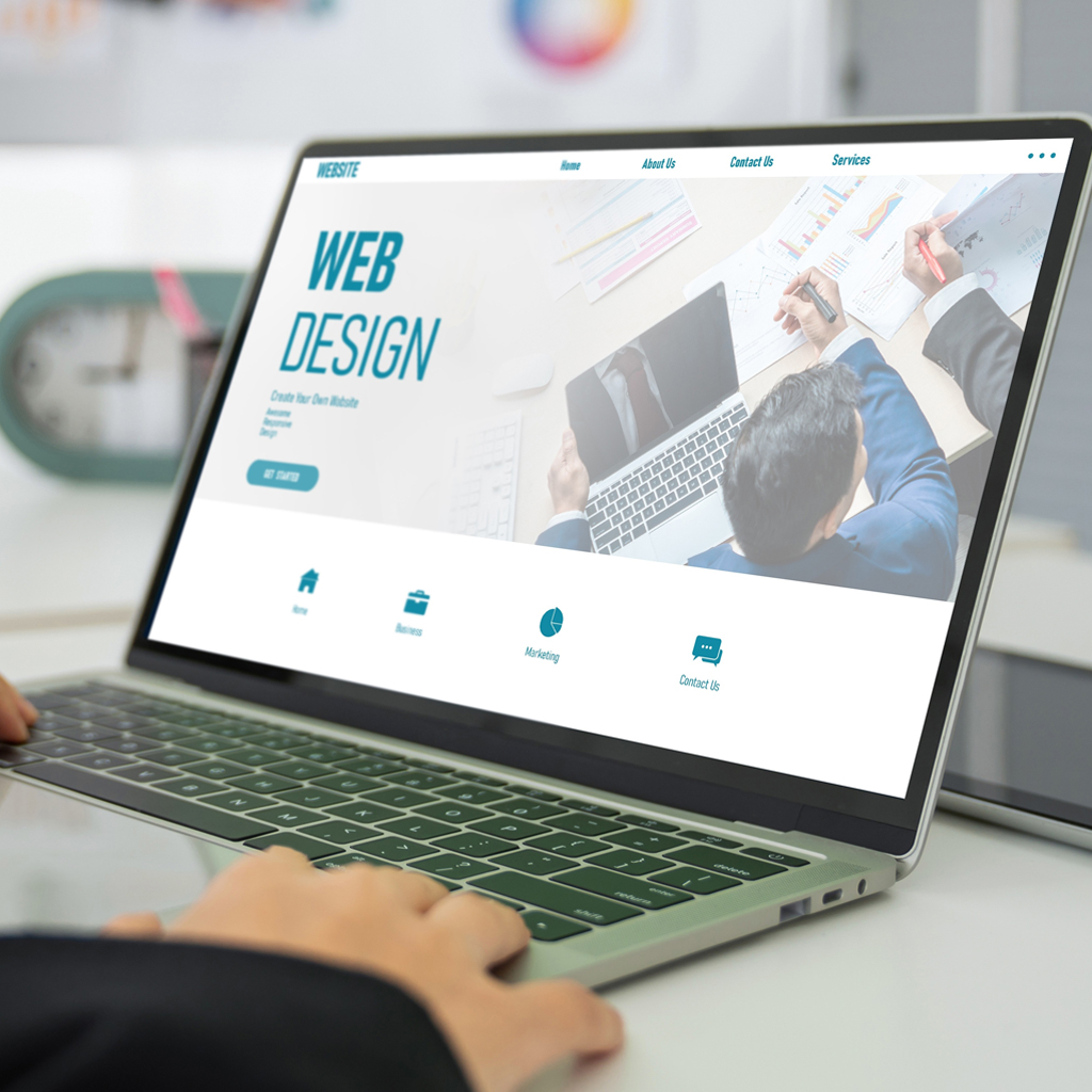 Desktop Web Design Mockup