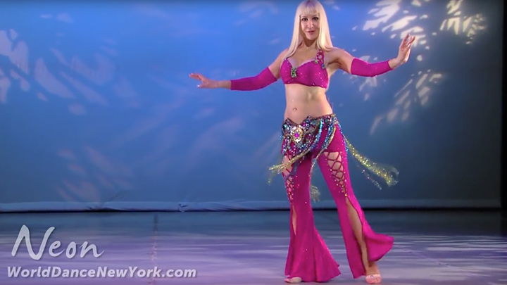 absolute beginner belly dance moves how-to with neon