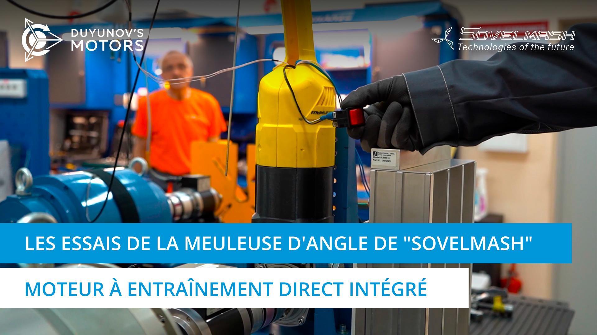 Les essais de la meuleuse d'angle de "Sovelmash" | Moteur à entraînement direct intégré