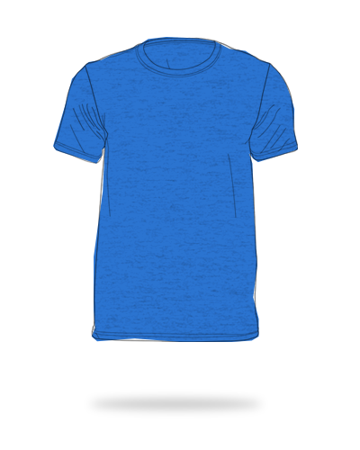 heather royal blue 100% cotton round neck shirts sj clothing manila philippines