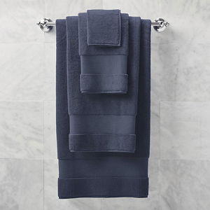 Frontgate Resort Collection Bath Towels - Six-piece Set in Indigo Blue
