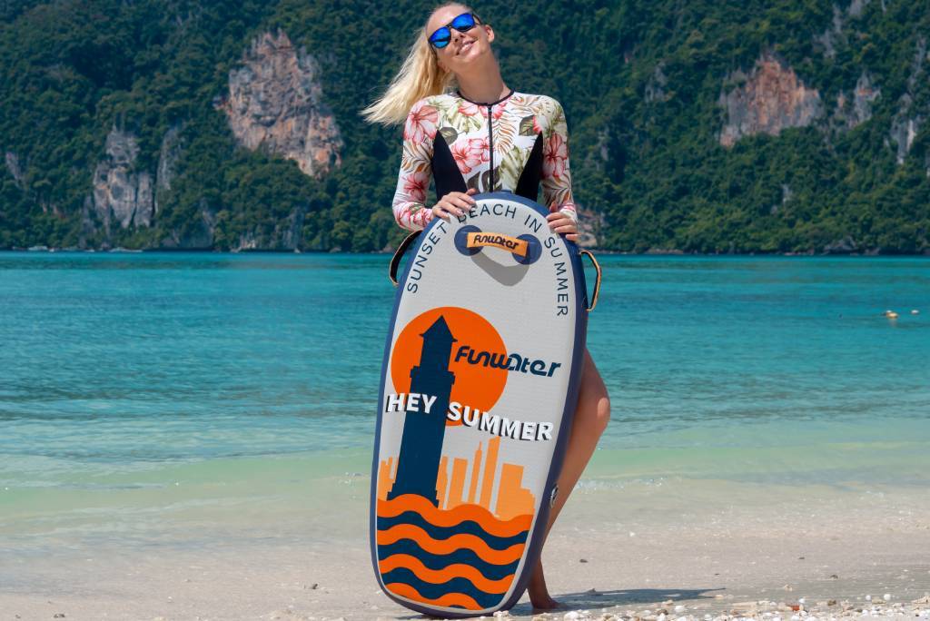 Funwater inflatable bodyboard for adults