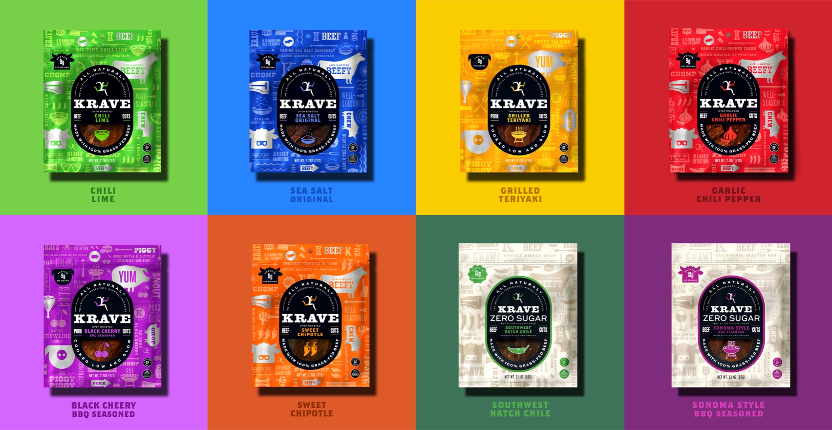 KRAVE Jerky’s Revamped Packaging System Gives The Brand A Hint Of Edge