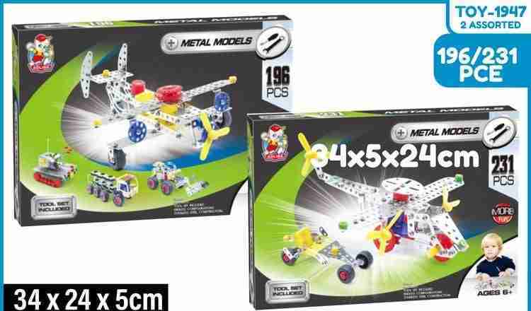 Metal Aircraft Construction Set (Random Column and Designs will be sent)