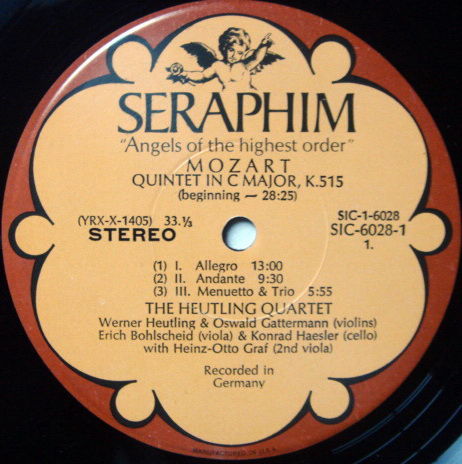 EMI Angel Seraphim / HEUTLING QT, - Mozart The Complete...