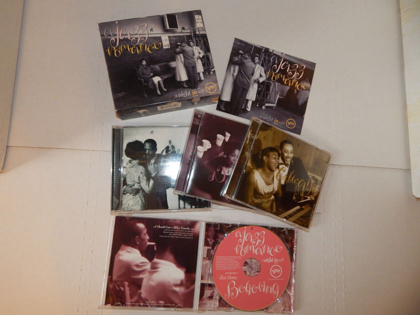 Bill Evans Nina Simone Clifford Brown Chet Baker - Various A Jazz Romance A Night In With Verve 4 CD  Box Set and Booklet NM
